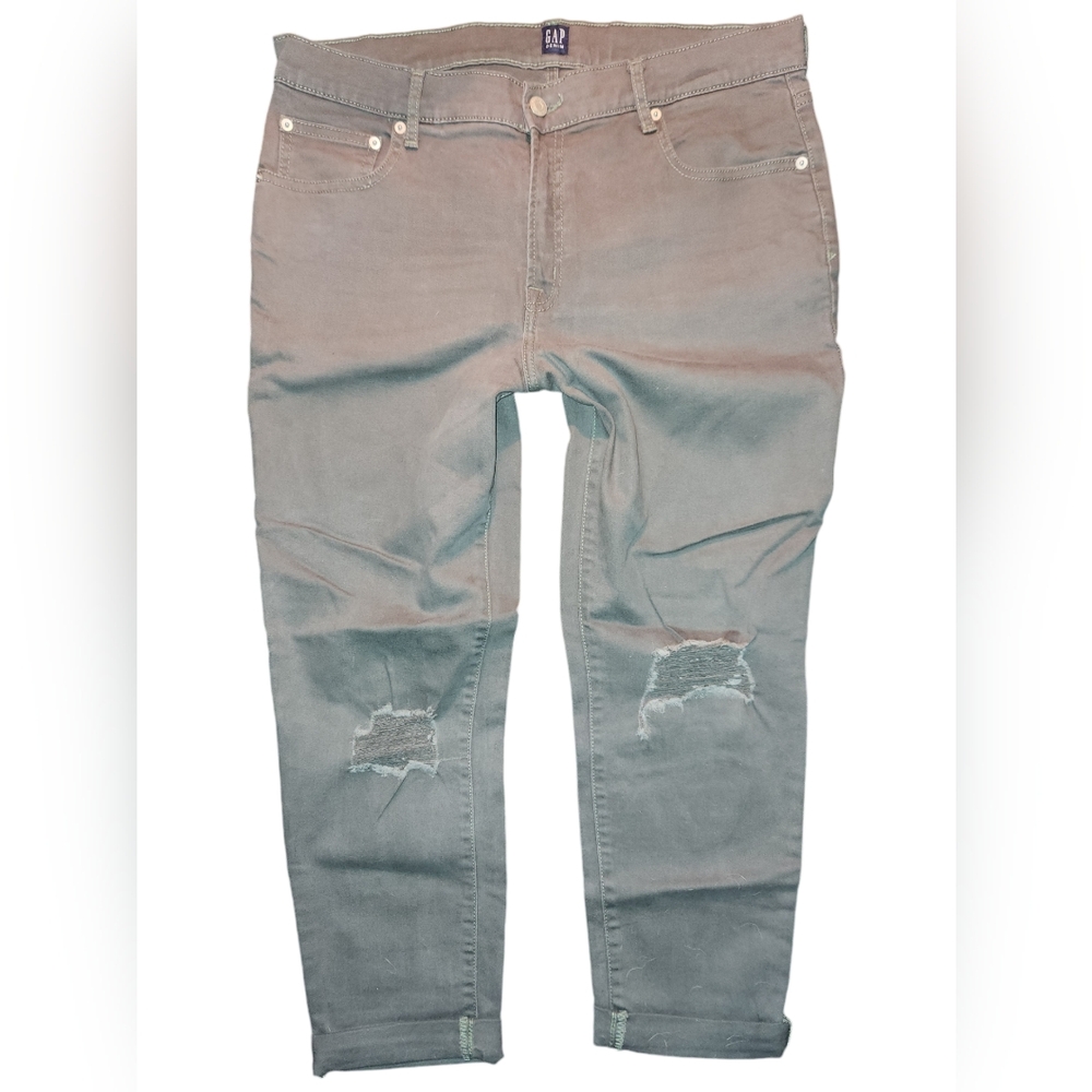 GAP Girlfriend Jeans Olive Green size 31